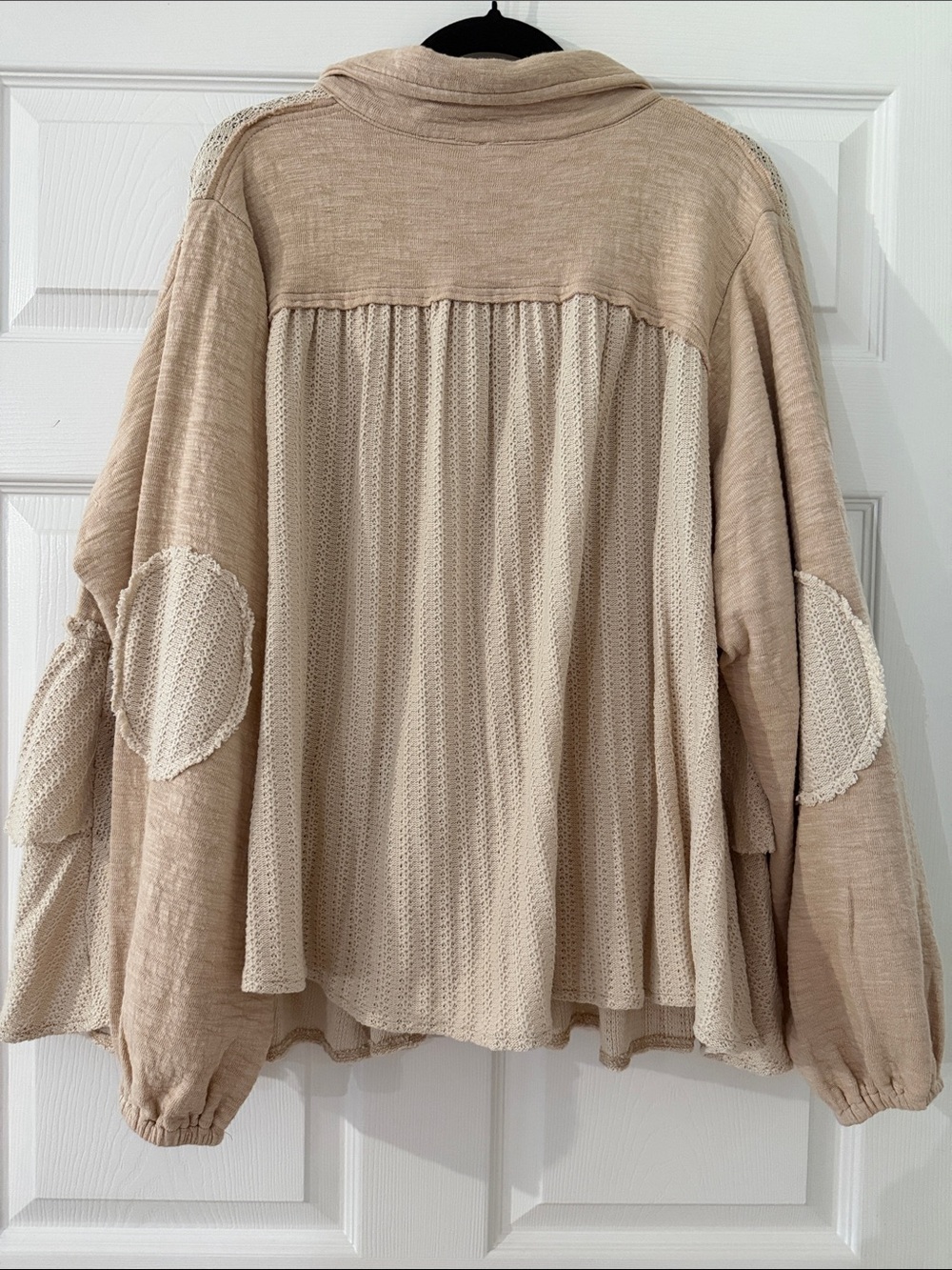 POL Cream Ruffle Button-Down Shirt - Picture 6 of 6